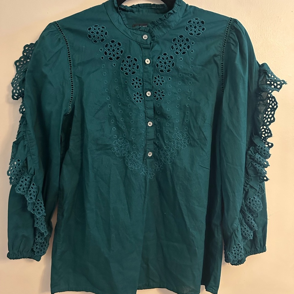 Green J.Crew Women's Top